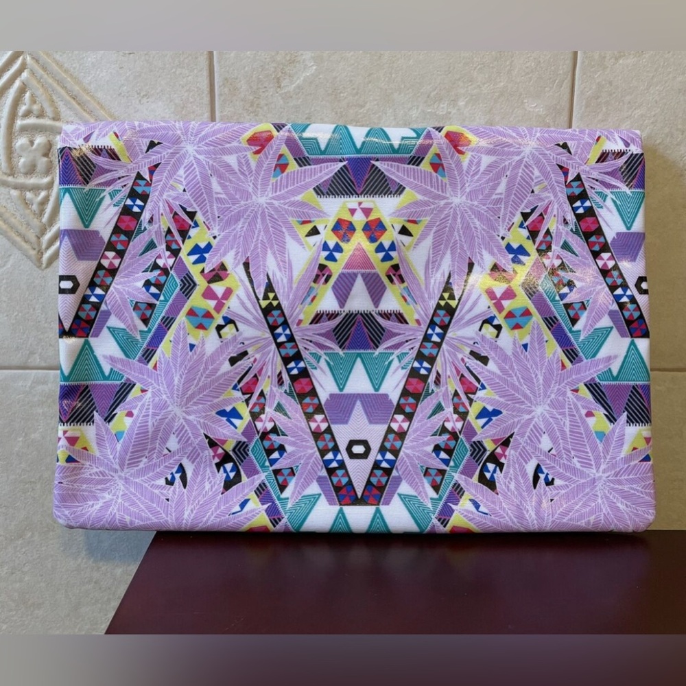 NWOT Mara Hoffman For Sephora Collection Zippered Multicolored Foldover Bag! - Picture 9 of 13